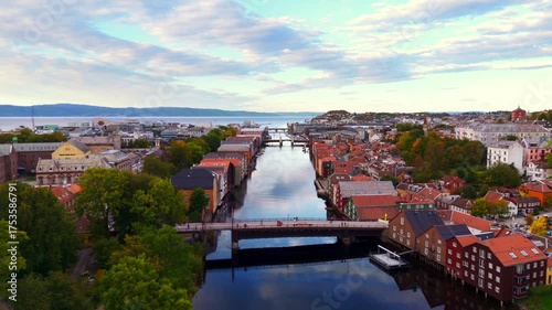 Aerial View of Trondheim - Norway