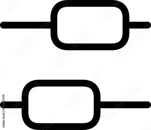 Vector art of equalizer icon, representing sound, music, or audio adjustment concept