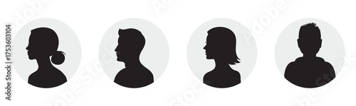 Male And Female Profiles. Male And Female avatar profiles