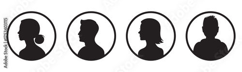 Male And Female Profiles. Male And Female avatar profiles