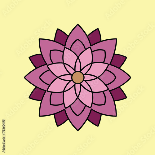 Mandala Flower Illustration