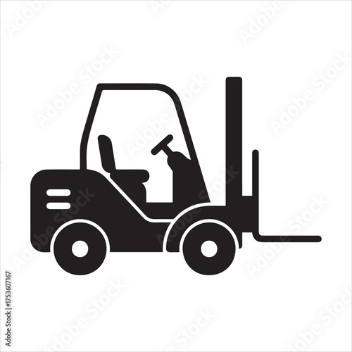 Forklift icon for stacking goods