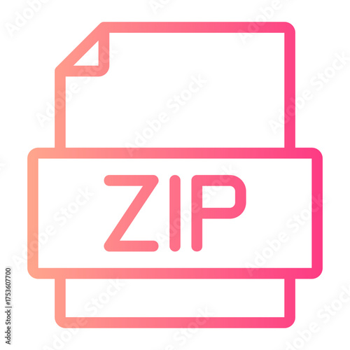 zip gradient icon