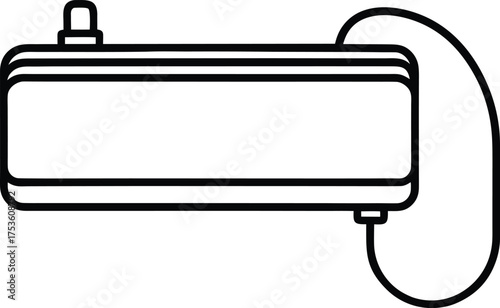 Battery Charger Line Art Transparent Background