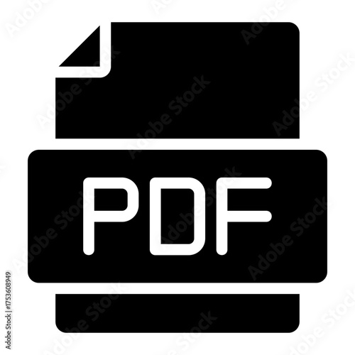 pdf glyph icon