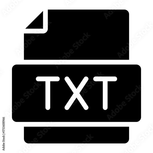 txt glyph icon