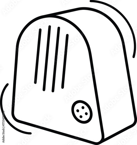 Air Ionizer Line Art Transparent Background