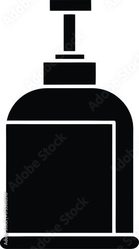Sanitizer Dispenser line art on white background transparent background