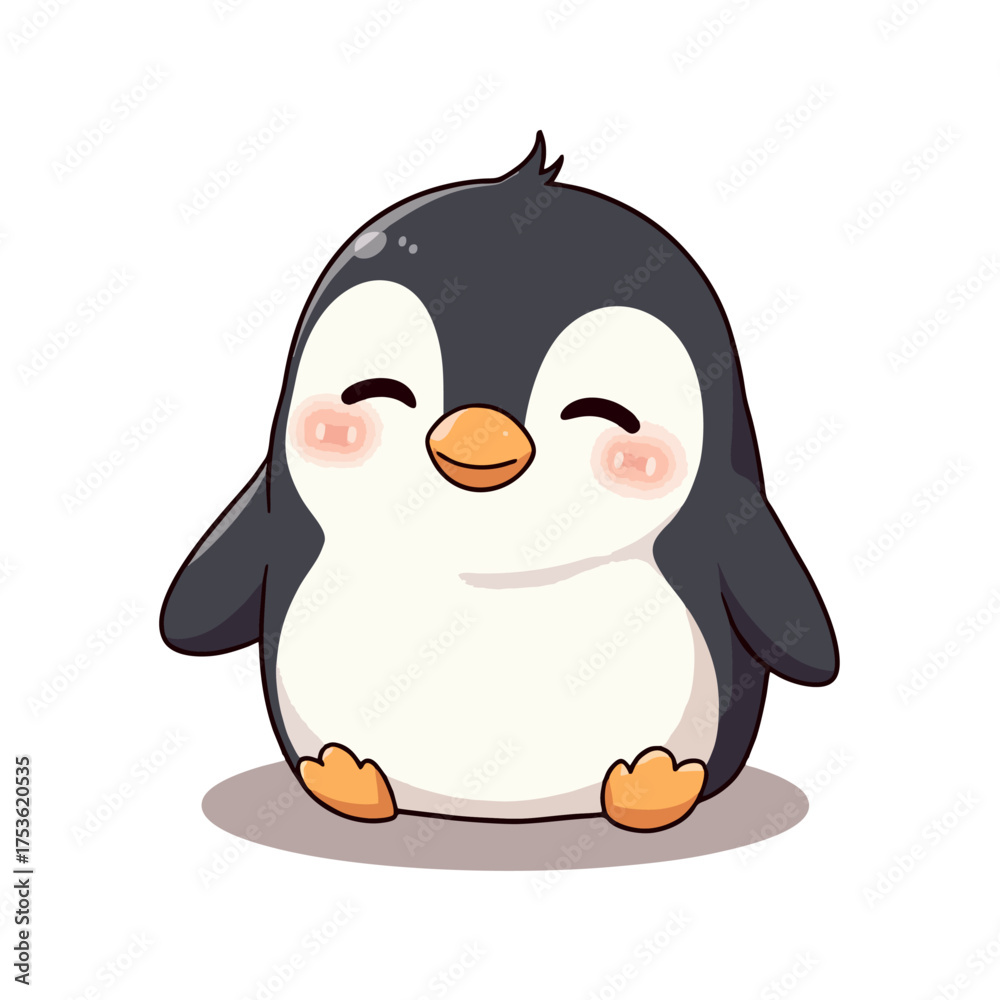 Obraz premium Cute Baby Penguin Clipart 02