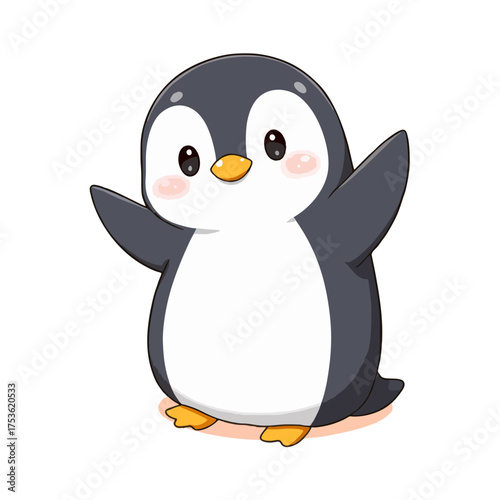 Cute Baby Penguin Clipart 06
