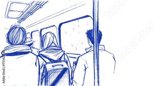 Subway Reflections: A Quiet Commute