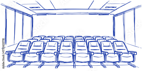 Conference Room: Rows of Chairs
