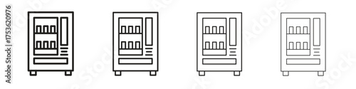 Vending machine icon outline vector. outline icons collection.