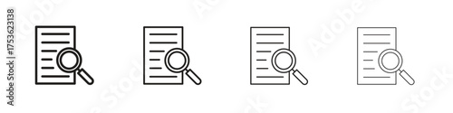 Research icon outline vector. outline icons collection.