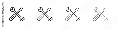 Repair icon outline vector. outline icons collection.