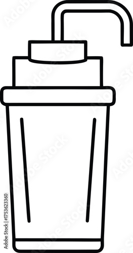 Water Softener Line Art Transparent Background