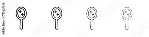 Mirror icon outline vector. outline icons collection.