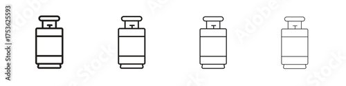 Gas cylinders icon outline vector. outline icons collection.