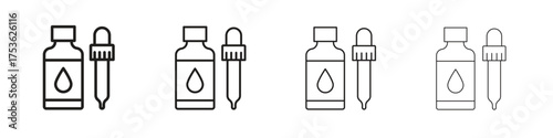 Essential oils icon outline vector. outline icons collection.