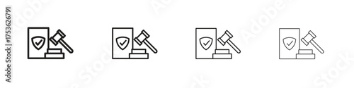 Code of conduct icon outline vector. outline icons collection.
