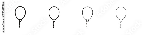 Balloon icon outline vector. outline icons collection.