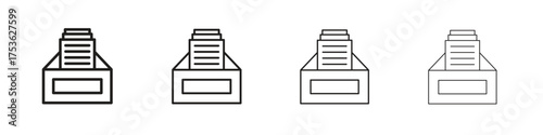 Archive icon outline vector. outline icons collection.