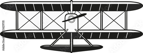 Wright Brothers Day aviation illustration design. First flight Wright Brothers artwork design. Aviation history Wright Brothers design. Wright Brothers airplane invention illustration. Early flight