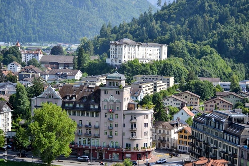 Traditional Swiss architecture in Interlaken, Switzerland