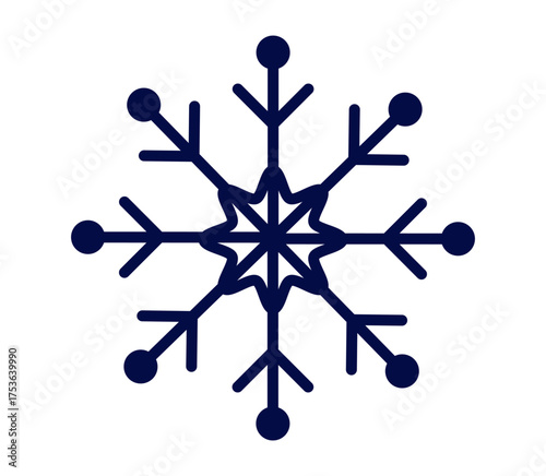 Intricate snowflake pattern ideal for winter themes, holiday crafts, and festive decor projects.