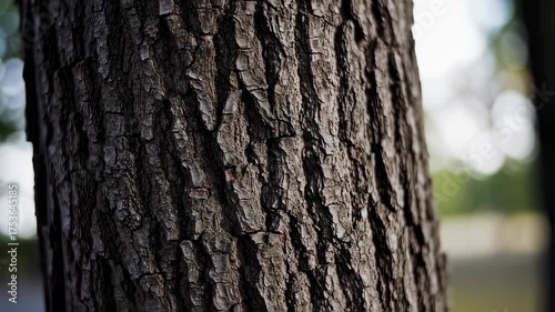 Close-Up of Tree Bark Texture in Natural Light.