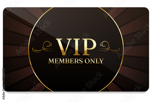 VIP Invitation. Premium VIP card. Luxury template design. Vector illustration.
