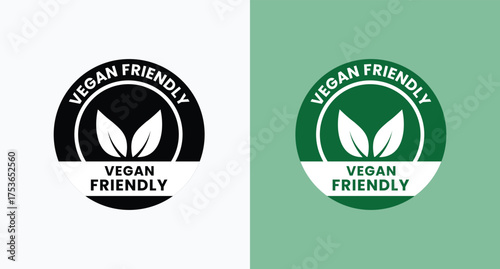 Vegan food icon set badge sign. Bio, Ecology, Organic logos and badges, label, tag. Green leaf on white background. Vector illustration.