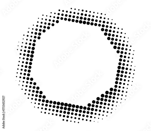 Bold pop art arrow design with a retro dotted pattern, capturing dynamic energy and style.