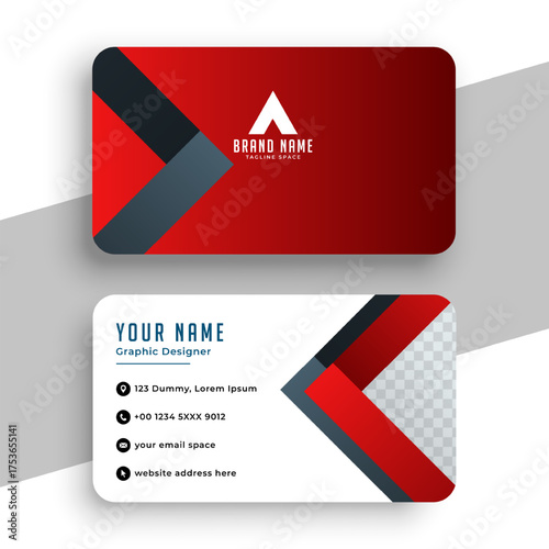 MODERN BUSINESS CARD WITH BACK TO BACK
