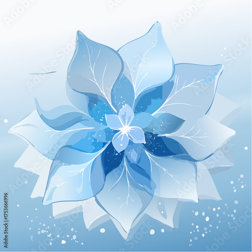 Kristallblüte – Eisfarben und Lichtreflexe