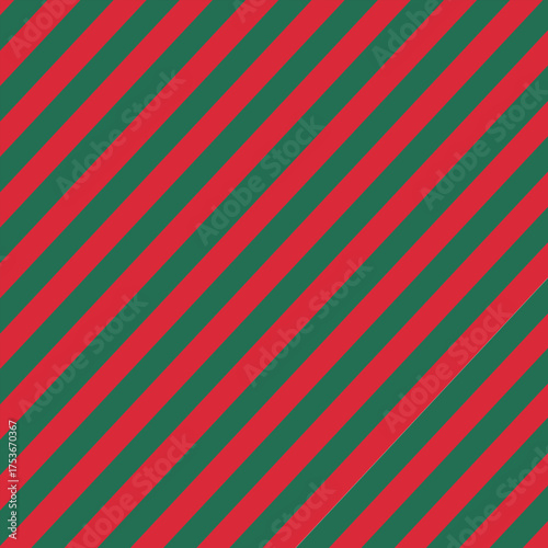 bold diagonal stripe pattern in red and green creates a festive, holiday-ready background perfect for Christmas themes, banners, packaging, and graphic design needing a lively seasonal vibe.