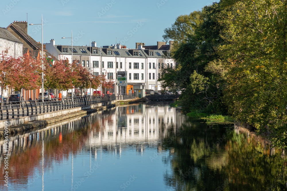 Fototapeta premium View of Newry Canal and Merchants Quay