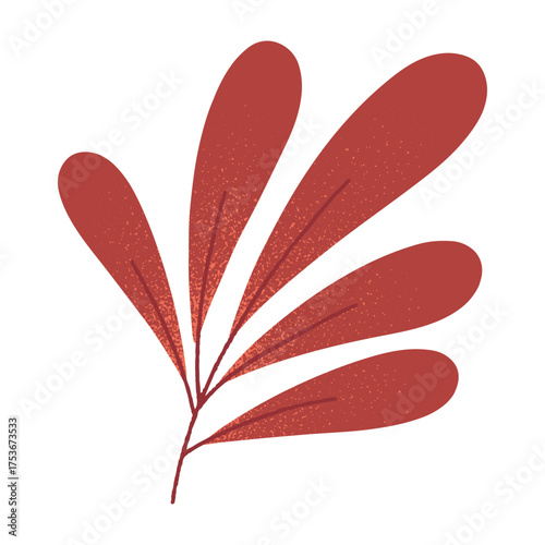 Autumn leaves vector.Isolated seasonal element.Hand drawn autumn plant illustration for prints,flyers,banners,covers,branding design,clipart.
