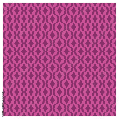 Retro Purple Kaleidoscope Pattern
