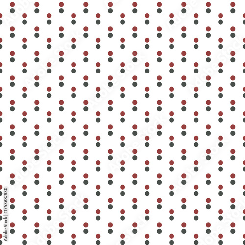 Seamless pattern with maroon gray dots