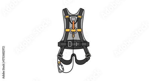 Full Body Safety Harness for Fall Protection and Industrial Work.