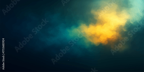 An abstract blue sky cloudscape texture with bright light rays and a gentle smoke backdrop