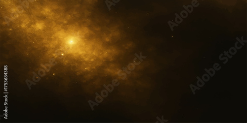 Sun shines through a menacing, dark cloudscape promising a storm