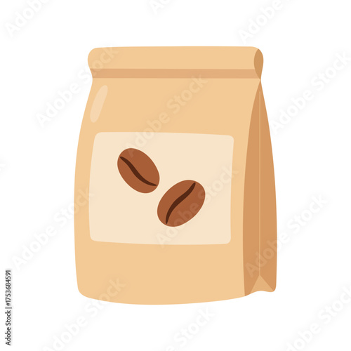 Pair of coffee beans with oval shape and central groove. Ideal for packaging, café logos, or educational content about coffee origins and bean anatomy. Clean and minimal design.