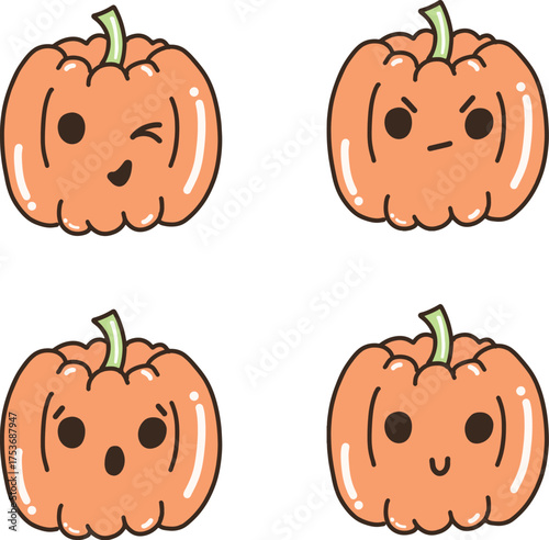Personaje calabaza halloween