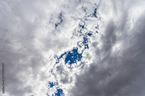 blue sky with clouds