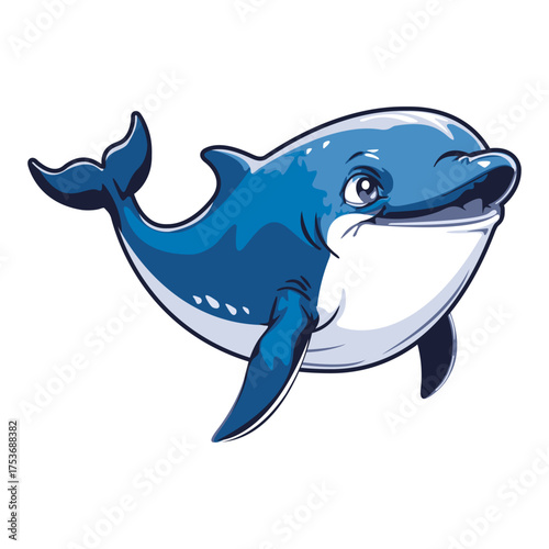 funny cartoon dolphin