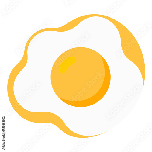 Sunny side up egg, a classic breakfast staple
