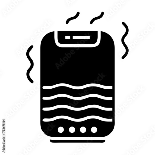 Vector art of humidifier icon, a device for increasing humidity in a room or building