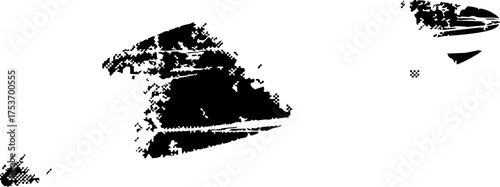 Abstract distressed shapes create a dramatic and unique design element perfect for adding texture and depth to any creative project or commercial background